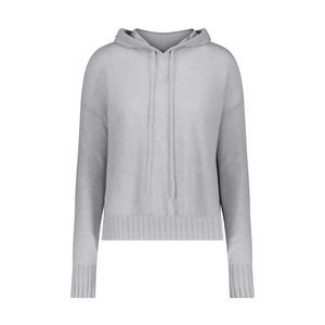 MINNIEROSE Womens Gray Tie Distressed Hem And Cuffs Hoodie Sweater XL